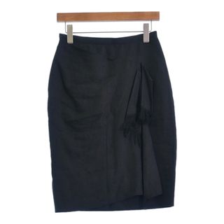 マックスマーラ(Max Mara)のMax Mara マックスマーラ ひざ丈スカート -(M位) 黒 【古着】【中古】(ひざ丈スカート)