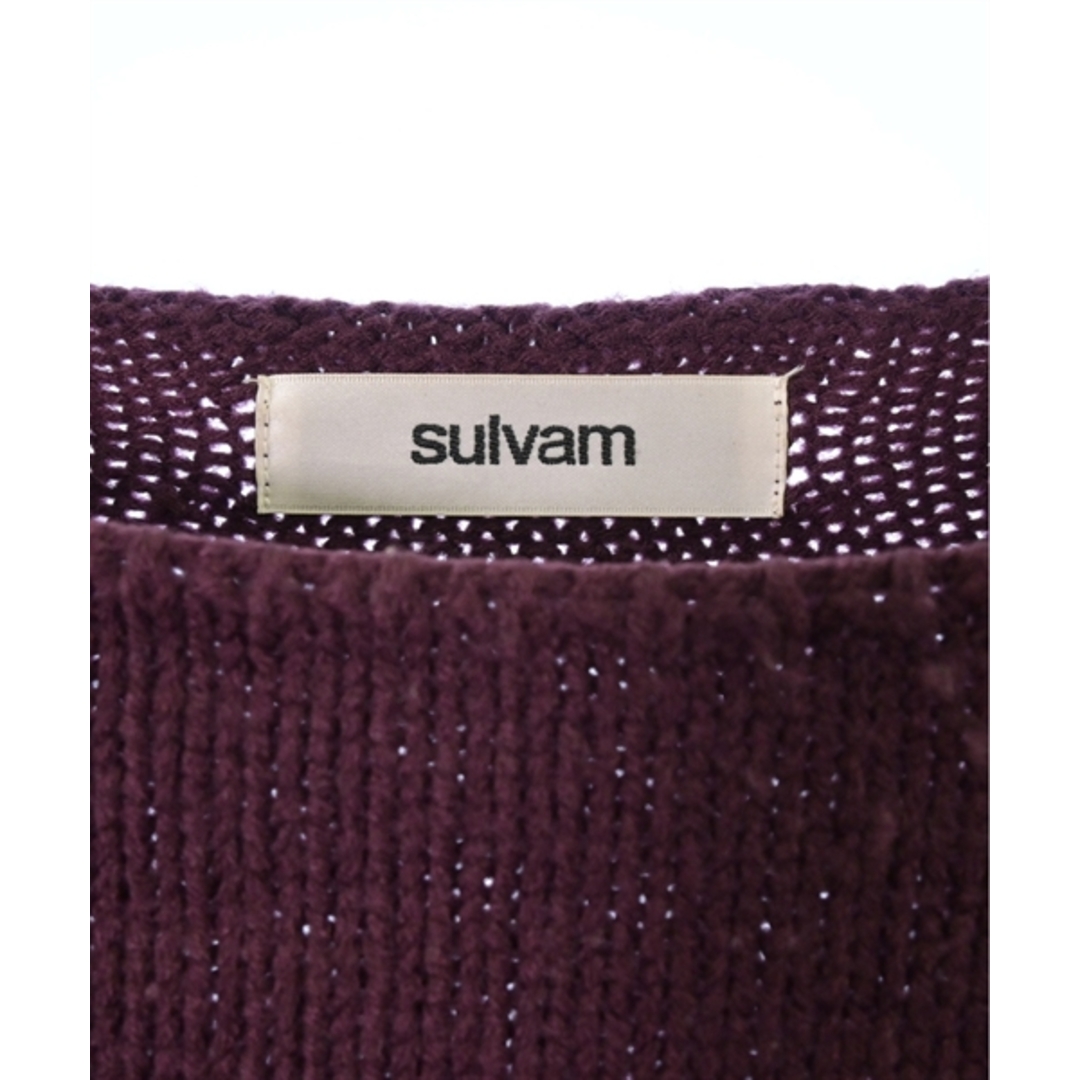 sulvam(サルバム)のsulvam サルバム ニット・セーター M 赤紫 【古着】【中古】 メンズのトップス(ニット/セーター)の商品写真