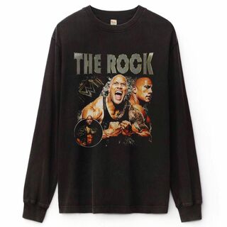 The Rock ロンＴ rap hiphop music(Tシャツ/カットソー(七分/長袖))