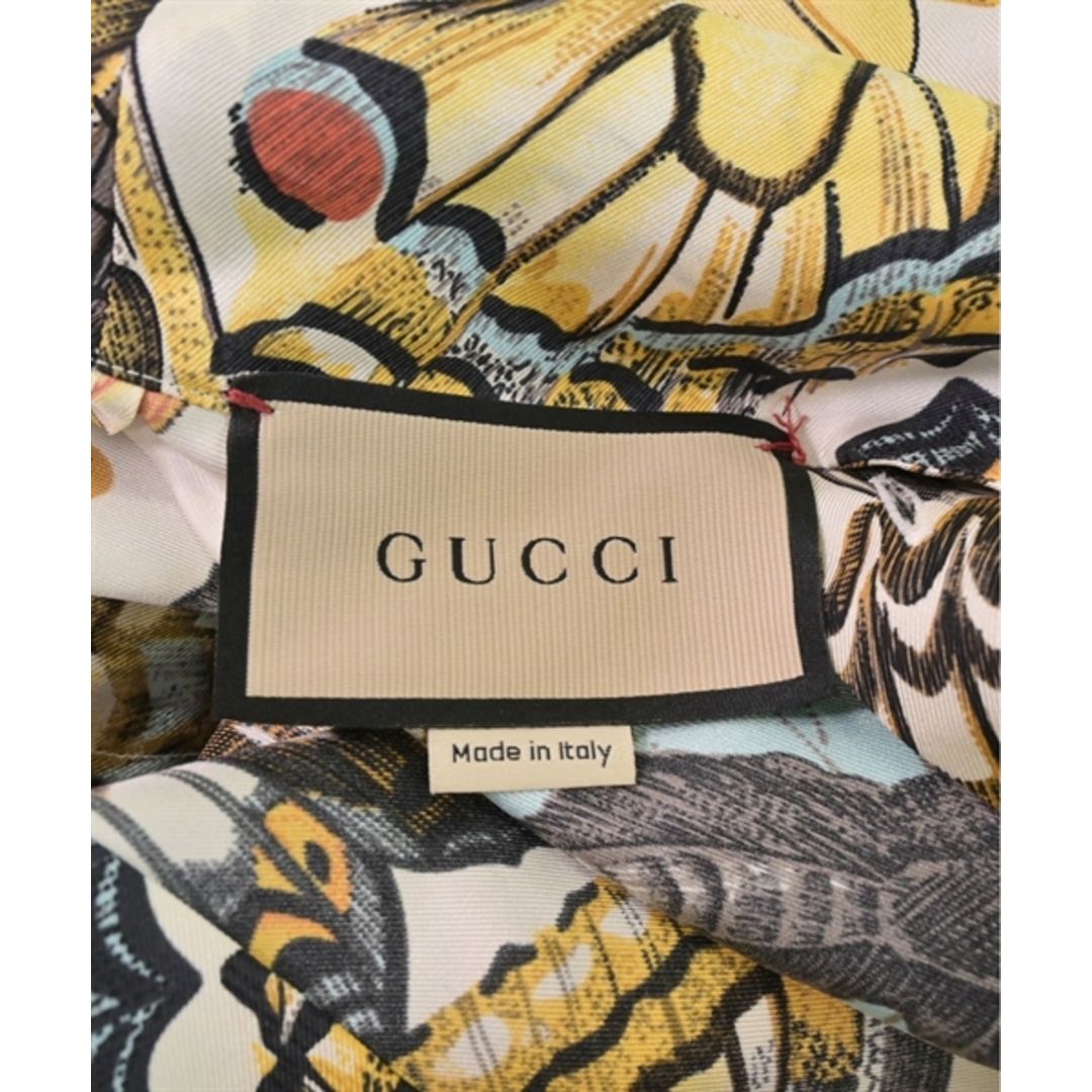 Gucci - GUCCI グッチ ドレスシャツ 46(M位) ベージュx黄x黒等(総柄