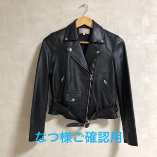 なつ様用　COCO DEAL  Luxe  羊革 ライダース ジャケット(ライダースジャケット)