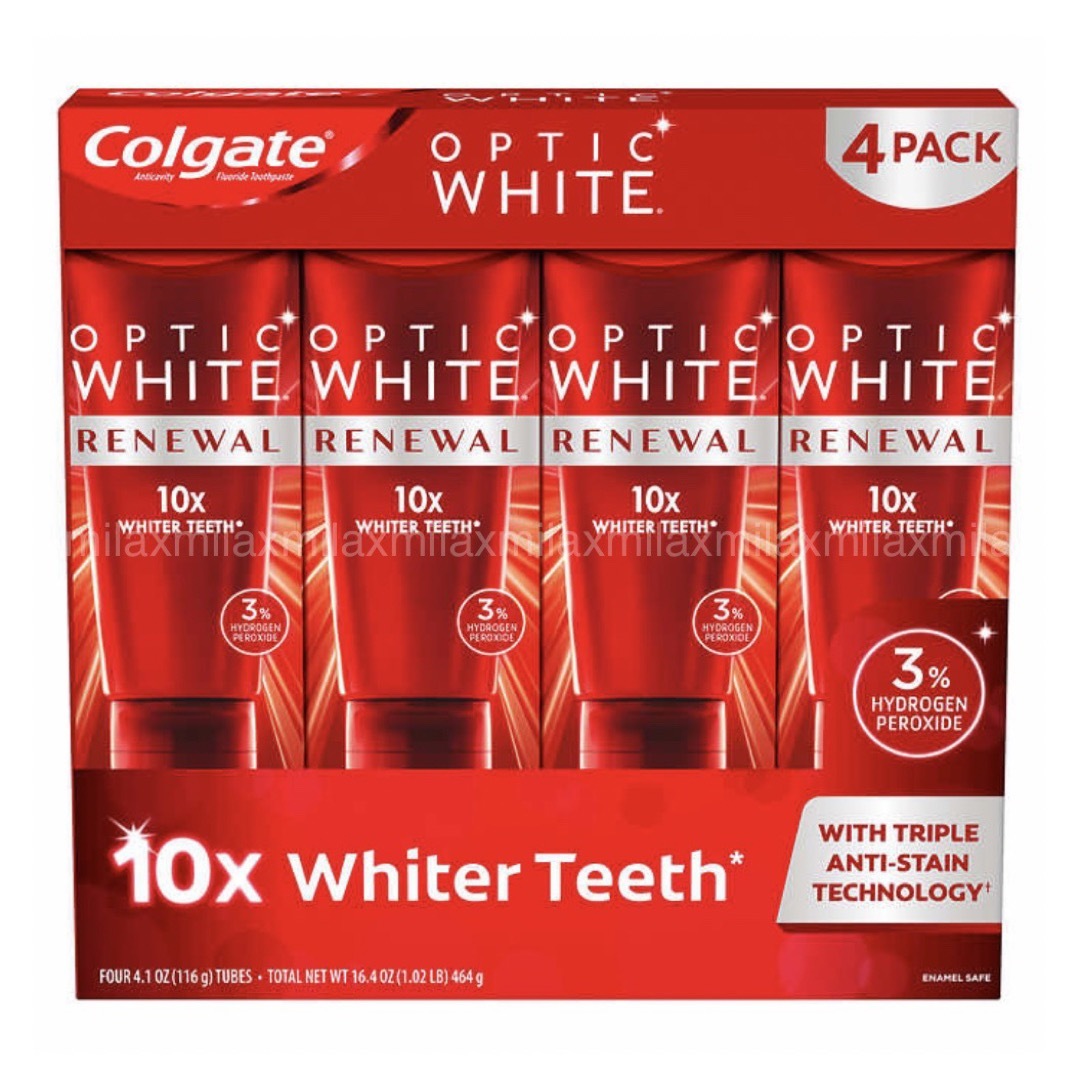 Colgate コルゲート オプティックホワイト リニューアル 4本 歯磨き粉