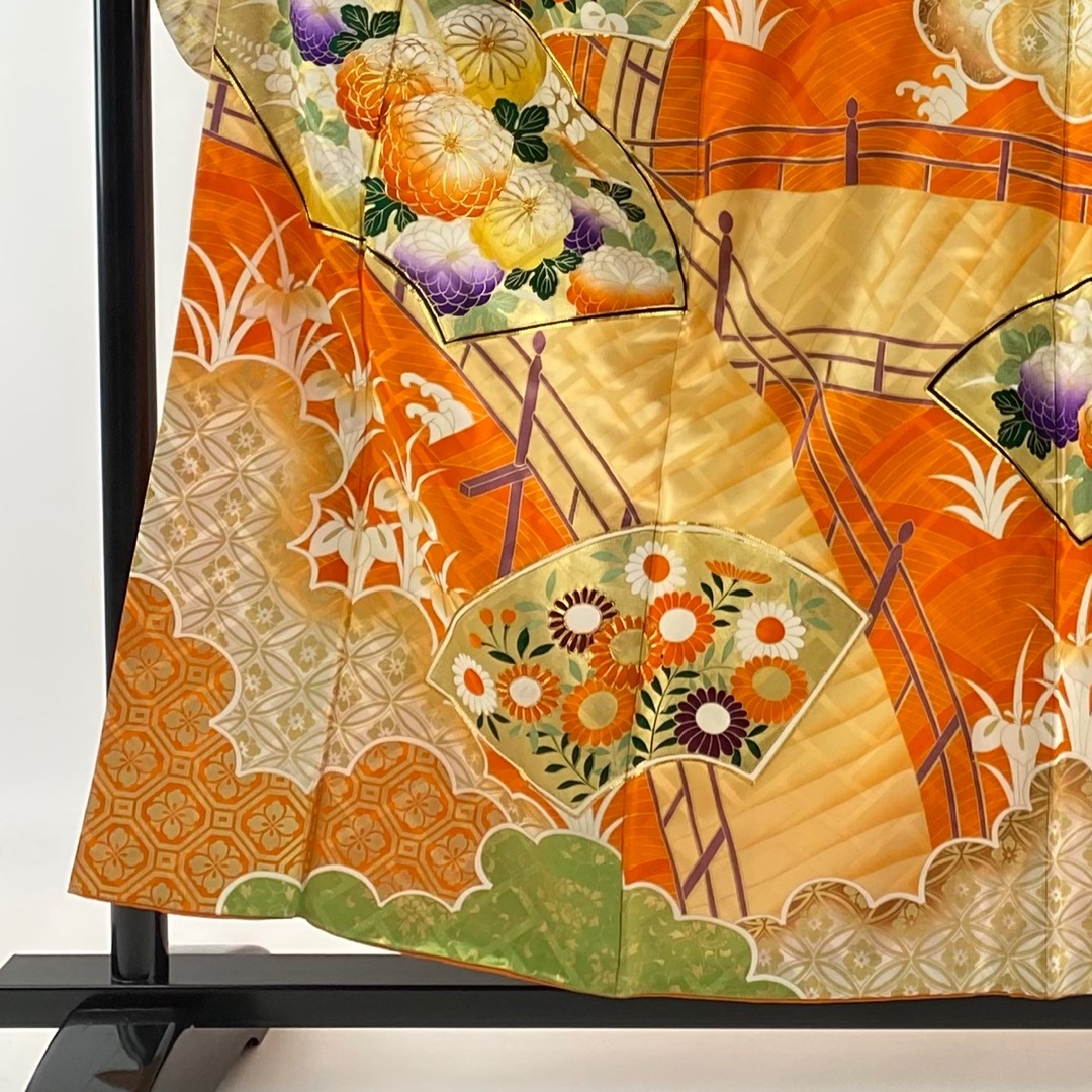 振袖 身丈156cm 裄丈62cm 正絹 秀品 【中古】