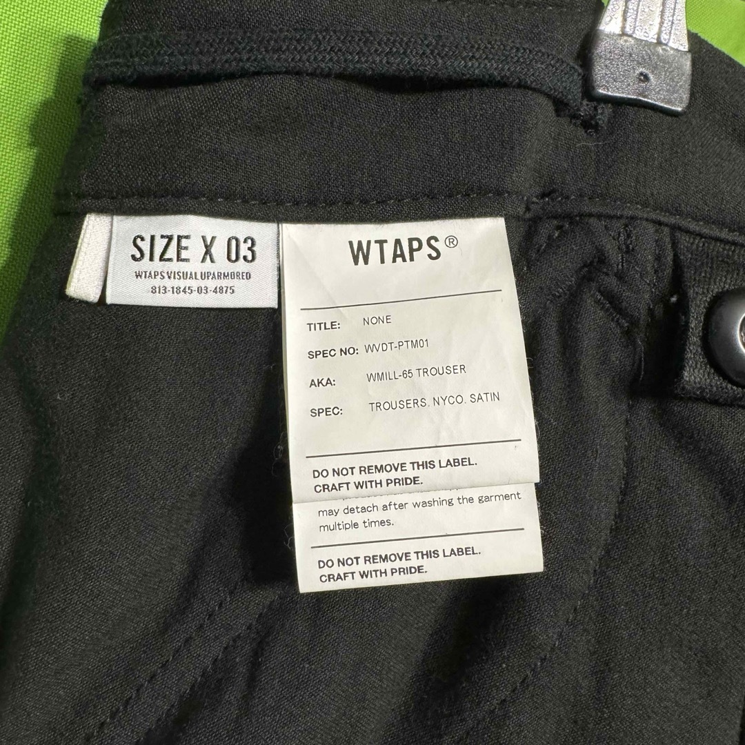 20SS WTAPS WMILL-65 TROUSER