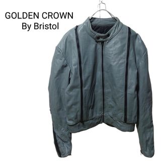 GOLDEN CROWN By Bristol ライダースジャケット A1325(ライダースジャケット)