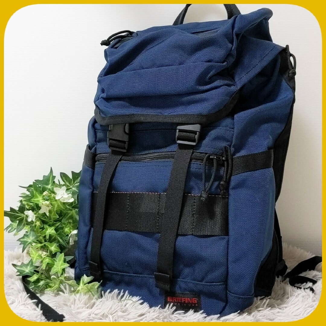 美品 BRIEFING トゥモローランド 別注 FLAP PACK USA 青42cmマチ