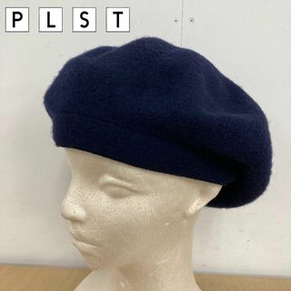 プラステ(PLST)のPLST ネイビー ベレー帽(ハンチング/ベレー帽)