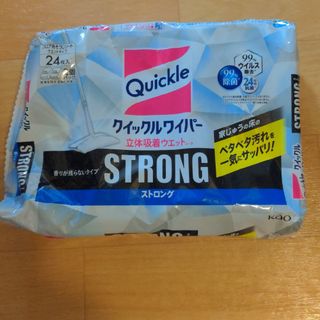 カオウ(花王)のクイックルワイパー 立体吸着ウエットシート ストロング 24枚(日用品/生活雑貨)