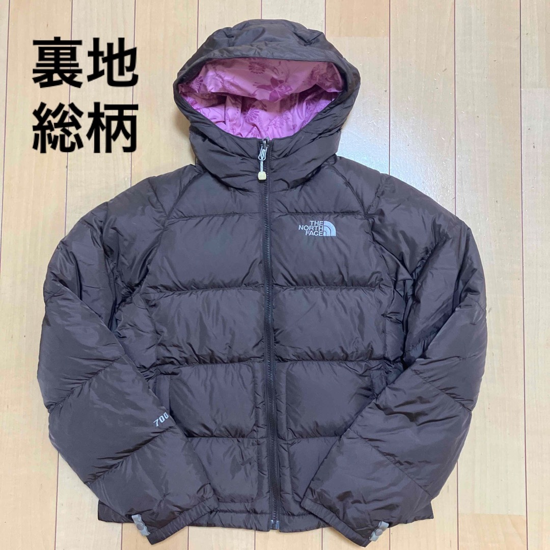 ノースフェイス HOODED NUPTSE JACKETダウンジャケット 茶色-