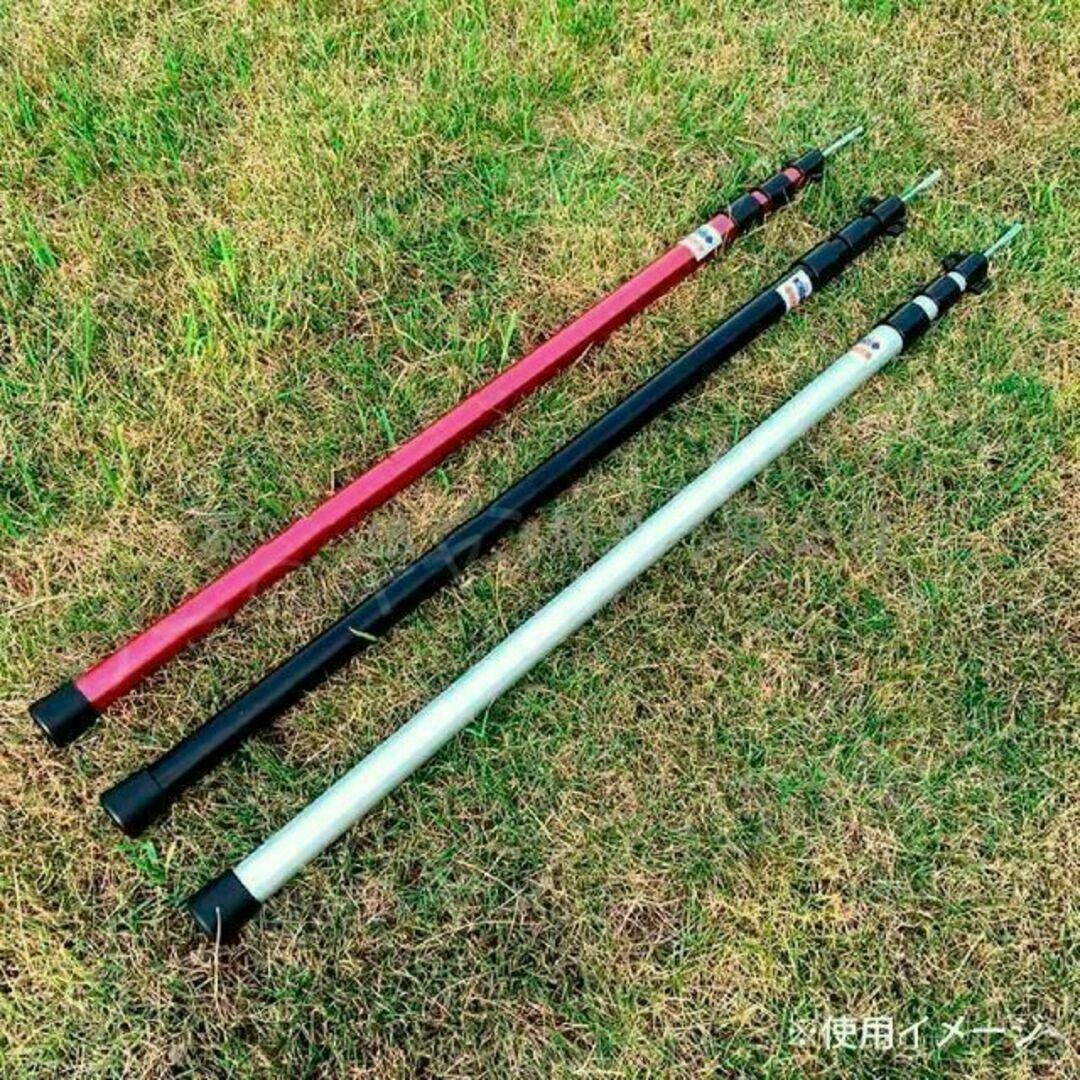 2021特集 タープポール ケース付 テント 2本セット ブラック ヘキサ