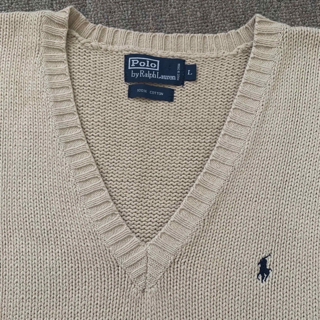 POLO RALPH LAUREN(ポロラルフローレン)のポロラルフローレン  Vコットンベスト(L) メンズのトップス(ベスト)の商品写真