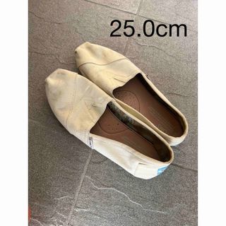 【TOMS】スリッポン　アイボリー　レディース8(約25.0cm)