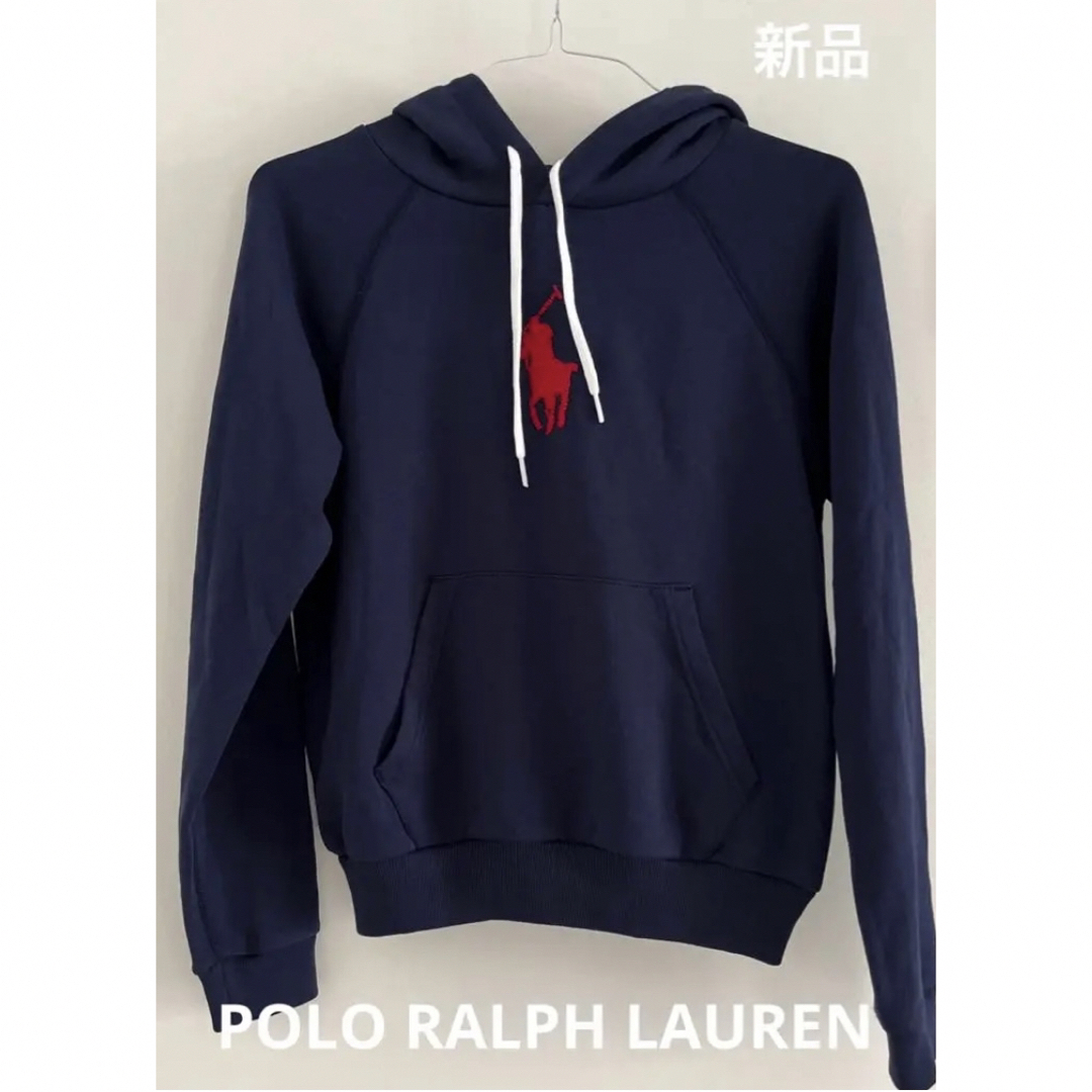 POLO RALPH LAUREN(ポロラルフローレン)のPOLO ラルフローレン　パーカー　小さめサイズ　ビッグポニー　米国購入　新品 レディースのトップス(パーカー)の商品写真