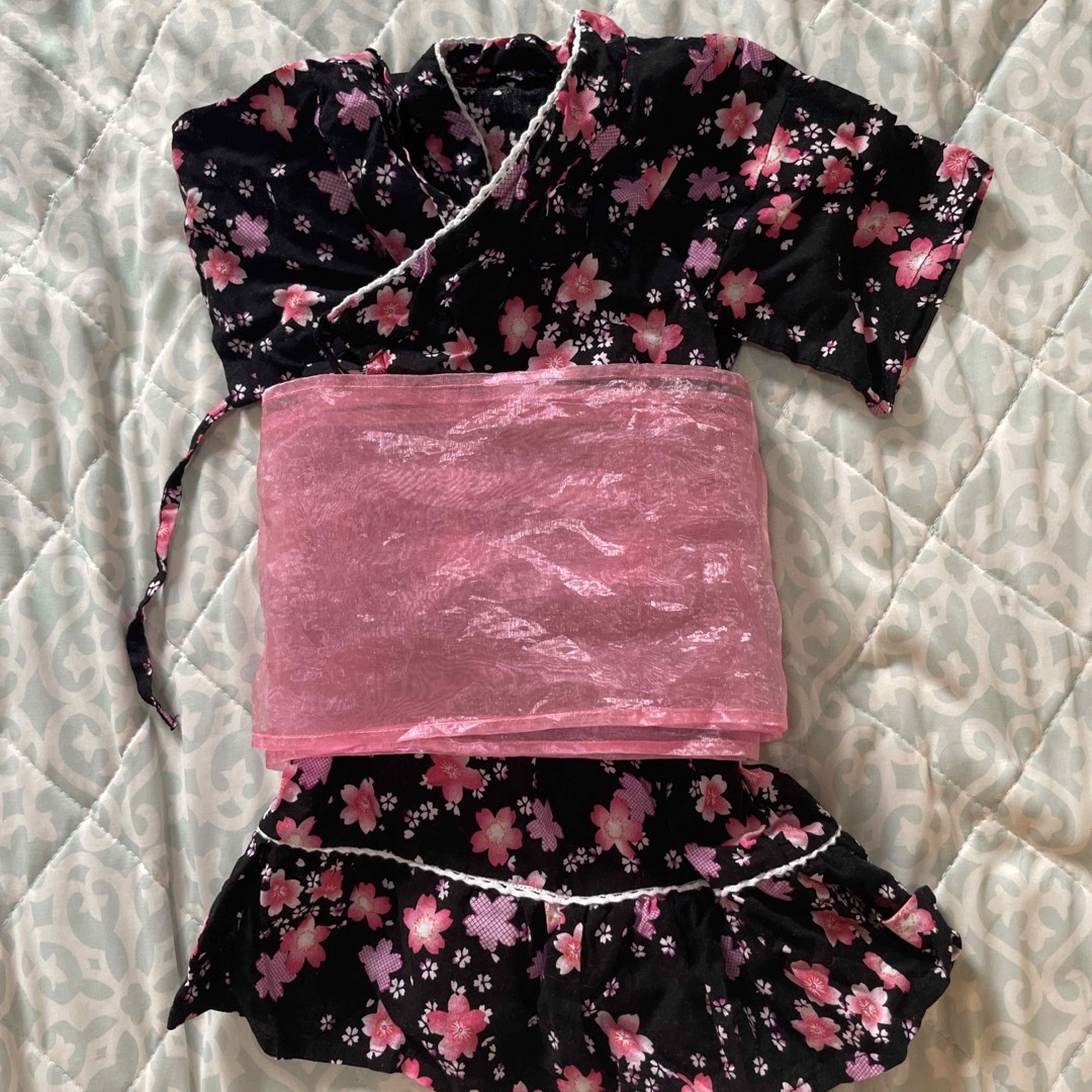 浴衣 キッズ/ベビー/マタニティのキッズ服女の子用(90cm~)(甚平/浴衣)の商品写真