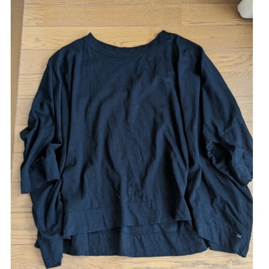 【45R】ジンバブエコットンのBIGスリットTシャツ フリーサイズ