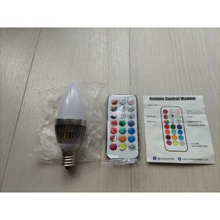 カラー電球 LED リモコン式 調光 調色 口金E17(蛍光灯/電球)