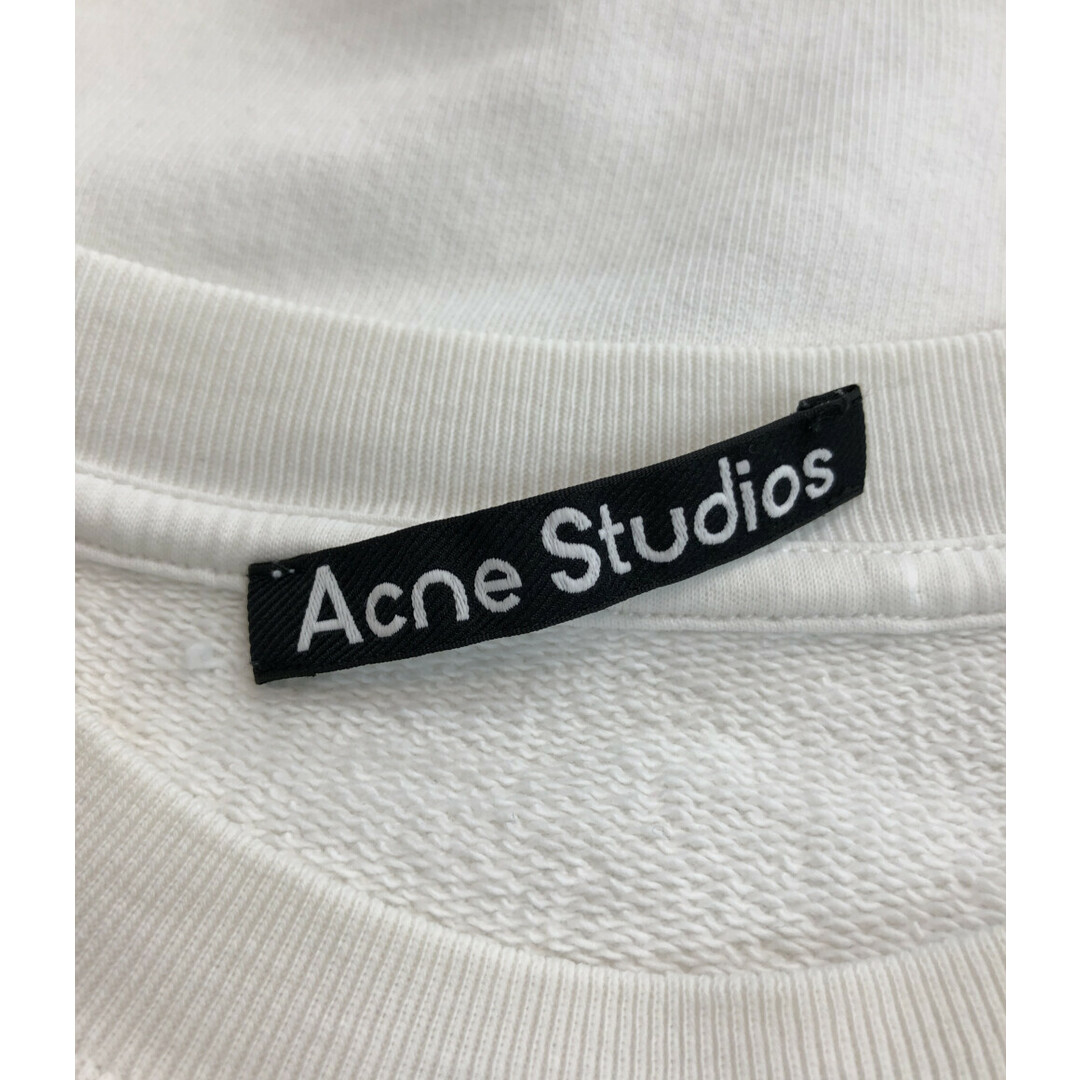 Acne Studios(アクネストゥディオズ)のアクネステュディオス フェイスパッチスウェット ホワイト メンズ M メンズのトップス(スウェット)の商品写真