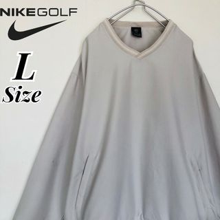 ナイキ(NIKE)のNIKE　GOLF　ナイキ　スウッシュ　ワンポイント刺繍　ナイロンプルオーバー(ナイロンジャケット)