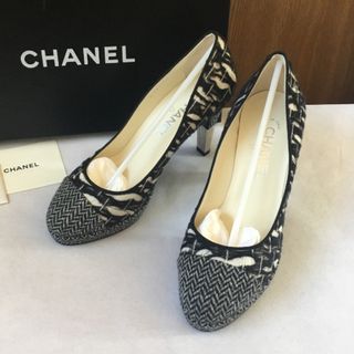CHANEL - 924 美品 シャネル クリア パンプス 黒の通販 by mame's shop