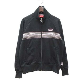 プーマ(PUMA)のプーマ スポーツウェア ジャケット ジャージ ジップアップ ロゴ M 黒(その他)