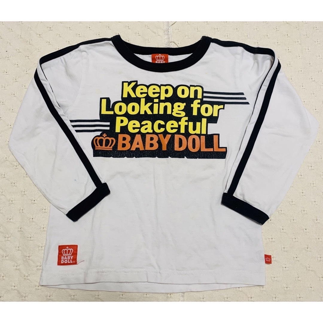 BABYDOLL(ベビードール)の【値下げ】◎３枚セット◎ベビードール◎100110ロンTee♪２枚トレーナー１枚 キッズ/ベビー/マタニティのキッズ服男の子用(90cm~)(Tシャツ/カットソー)の商品写真