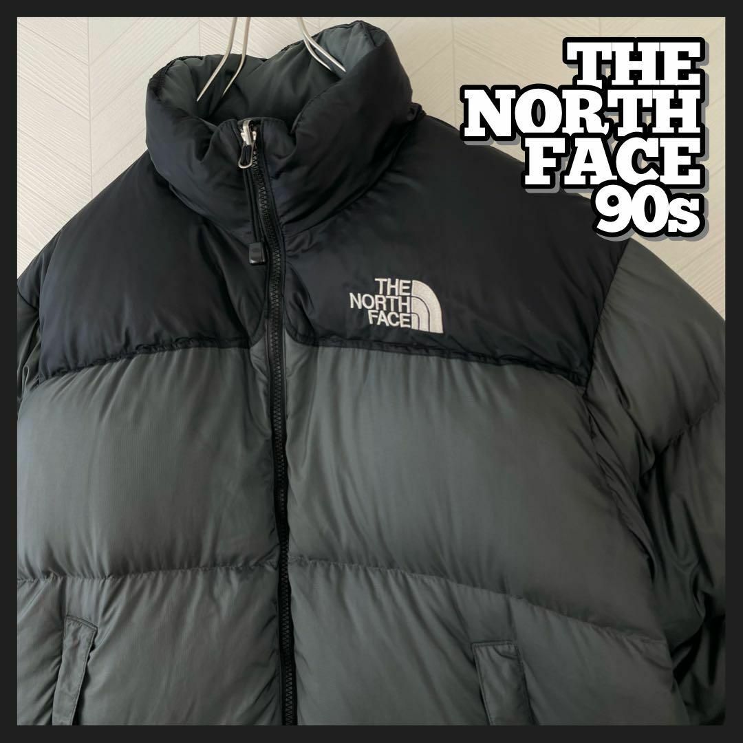 THE NORTH FACE ヌプシ ダウンジャケット　センターロゴ　90s