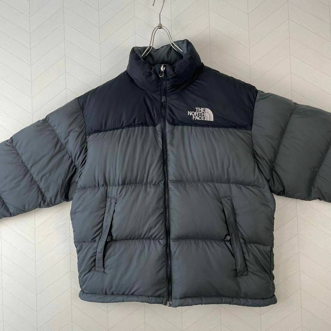 入手困難 THE NORTH FACE センターロゴ ヌプシ ダウン カーキ