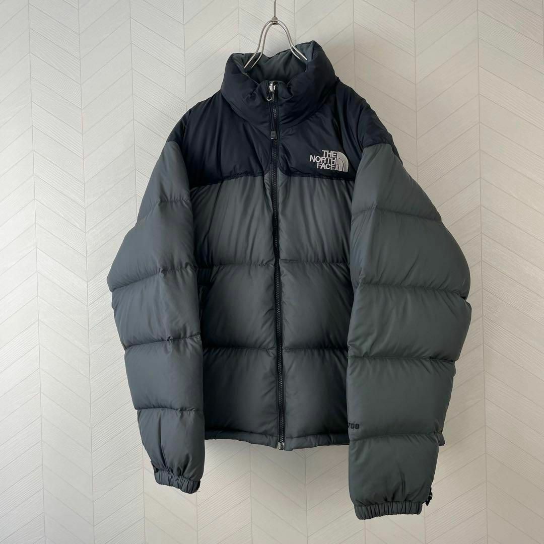 入手困難 THE NORTH FACE センターロゴ ヌプシ ダウン カーキ