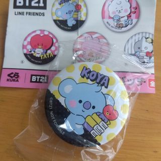 ビーティーイシビル(BT21)のBT21缶バッジ◆くら寿司(バッジ/ピンバッジ)