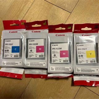 Canon インク PFI-102 M C Y BK セット ④の通販|ラクマ PFI-102 M C Y BK Canon インク セット