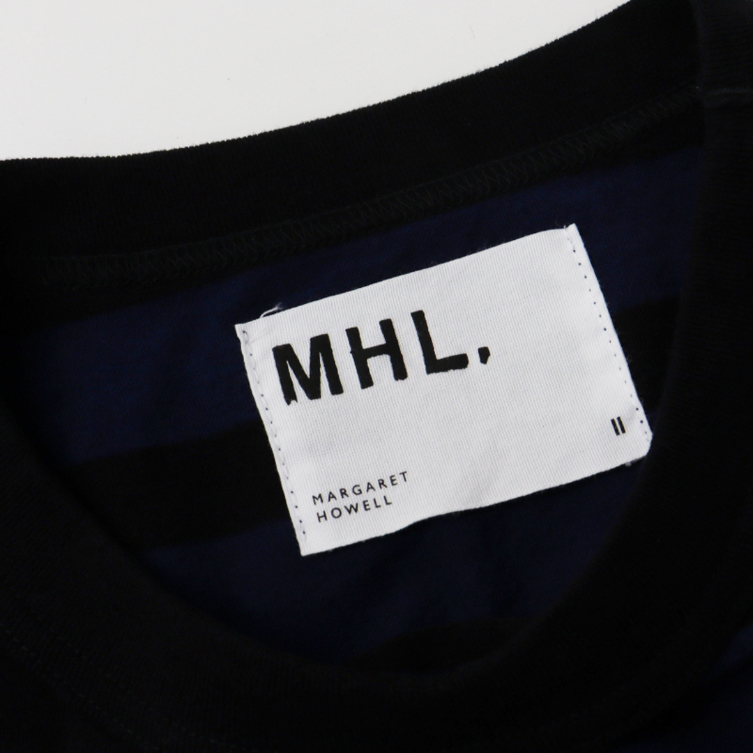 MHL.ネイビーボーダーカットソー