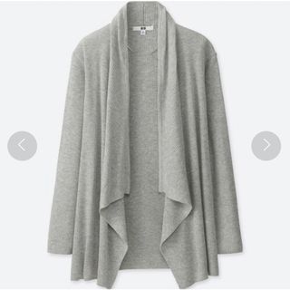 ユニクロ(UNIQLO)のUNIQLO【美品】リプドレープカーディガン(カーディガン)