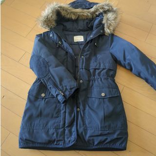 ザラキッズ(ZARA KIDS)の128㌢　ネイビー　ダウンコート(コート)