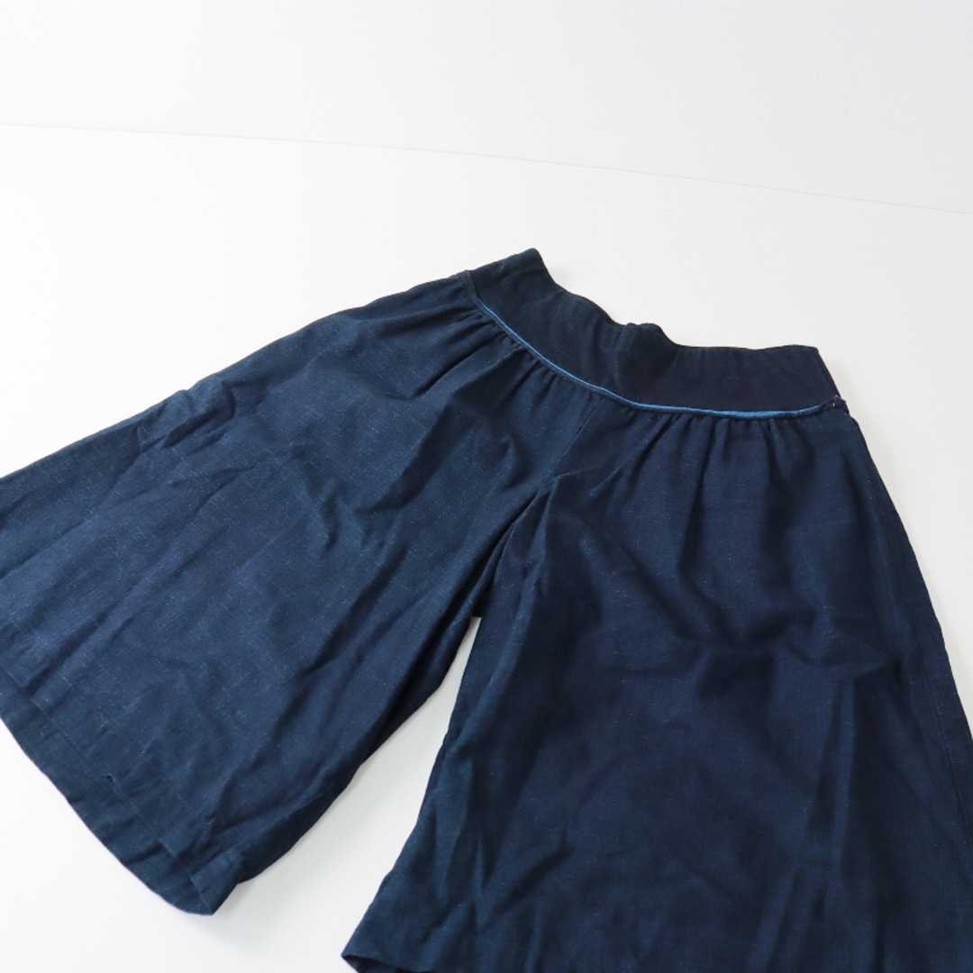 パラスパレス pal'las palace インディゴ染めコットンワイドパンツ 0