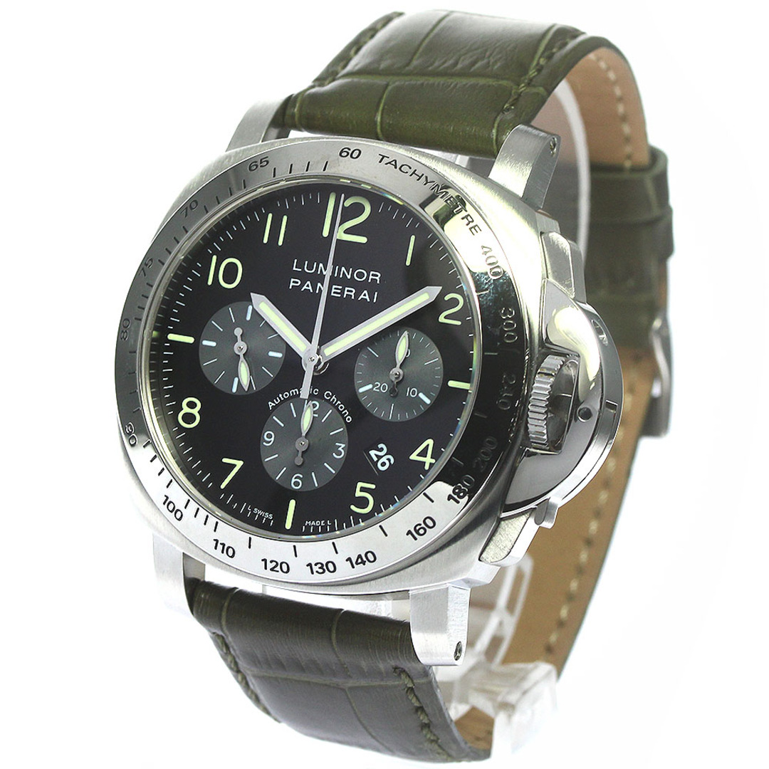 パネライ PANERAI PAM00162 ルミノール クロノグラフ 自動巻き メンズ 良品 箱・保証書付き_775290