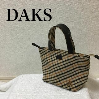 DAKS ダックス トートバッグ ハンドバッグ 肩がけ ダックスチェック柄 美品