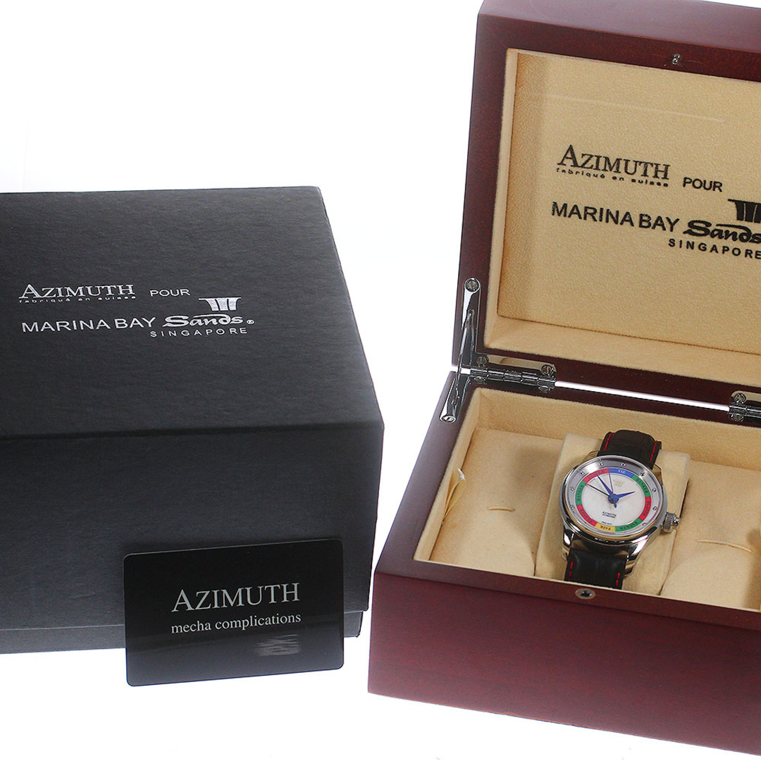 アジムート AZIMUTH 012-11E バカラ マリーナベイサンズ スペシャルエディション 自動巻き メンズ 極美品 箱・保証書付き_773489