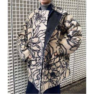 AMERI REVERSIBLE FAKE BOA MIDI COAT