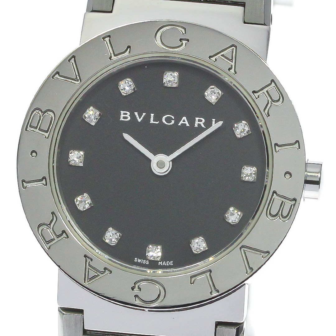 ブルガリ BVLGARI BB26SS ブルガリブルガリ 12Pダイヤ クォーツ レディース 保証書付き_770139