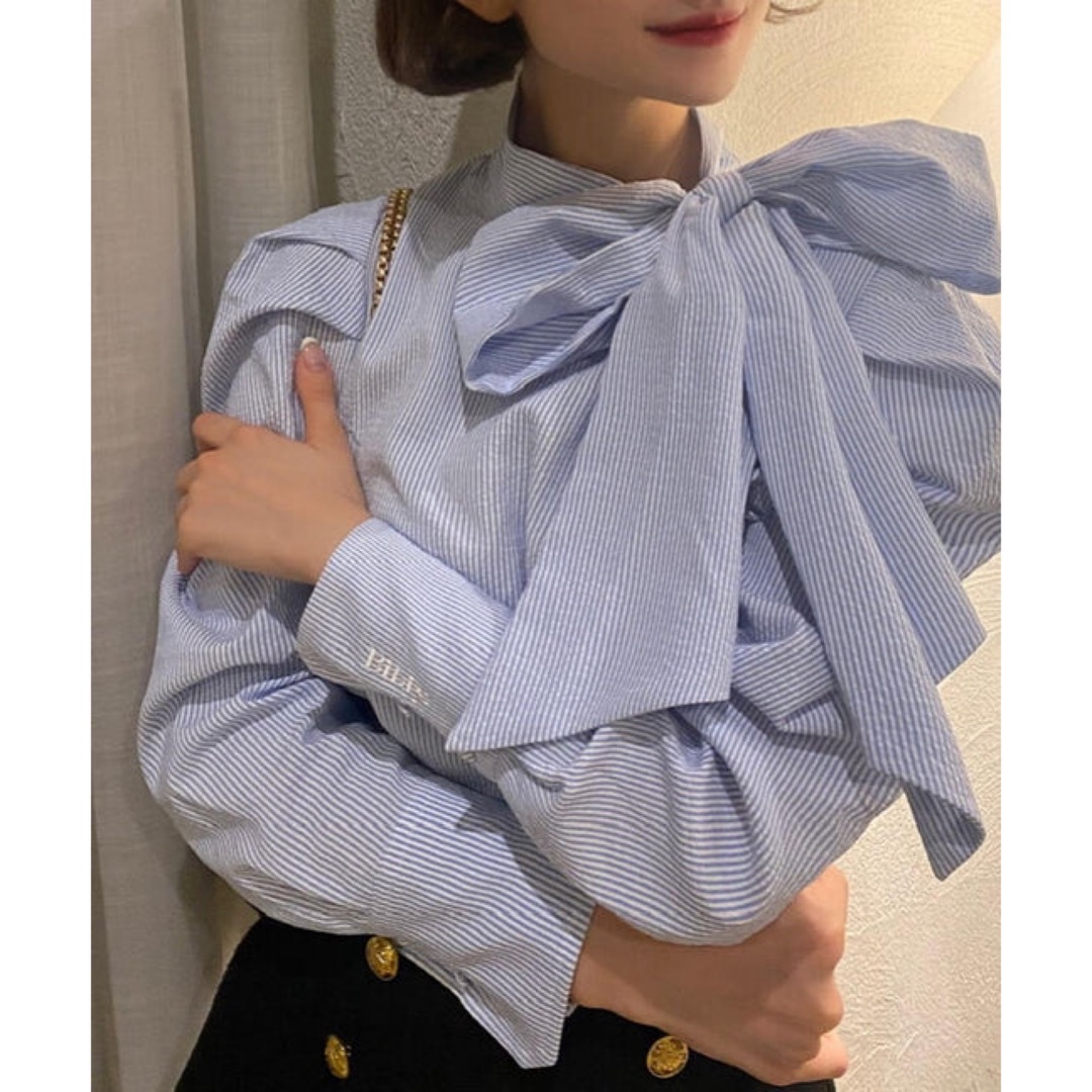 Bibiy. RIBBON CUFFS BLOUSE レディースのトップス(シャツ/ブラウス(長袖/七分))の商品写真