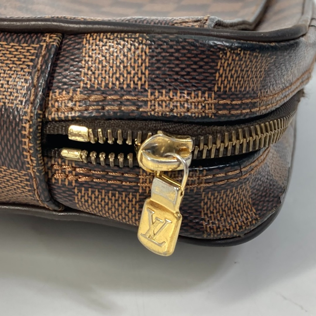 ルイヴィトン LOUIS VUITTON ポシェット サンポール  N41219 ダミエ ポーチ ストラップ付 セカンドバッグ ダミエキャンバス エベヌ ブラウン