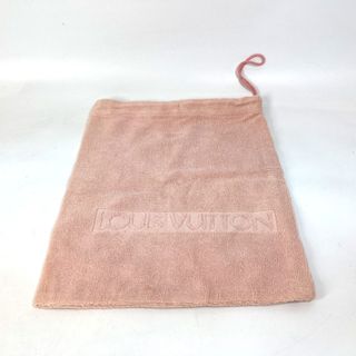 ルイヴィトン(LOUIS VUITTON)のルイヴィトン LOUIS VUITTON ロゴ 巾着 カバン ポーチ パイル ピンク 美品(ポーチ)