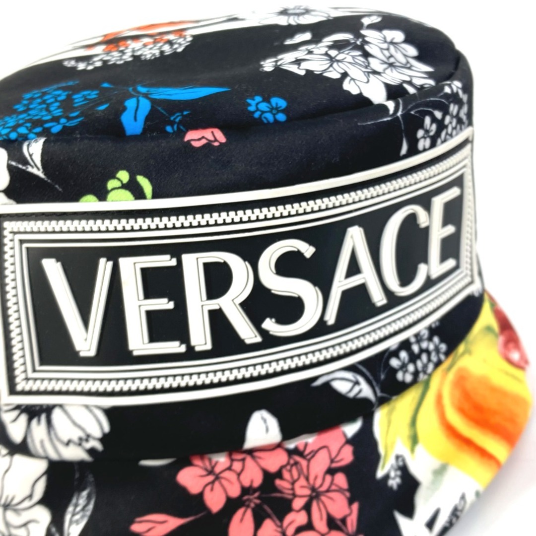 VERSACE ヴェルサーチ 18SS ロゴデザインバケットハット 帽子 IT03180 ブラック