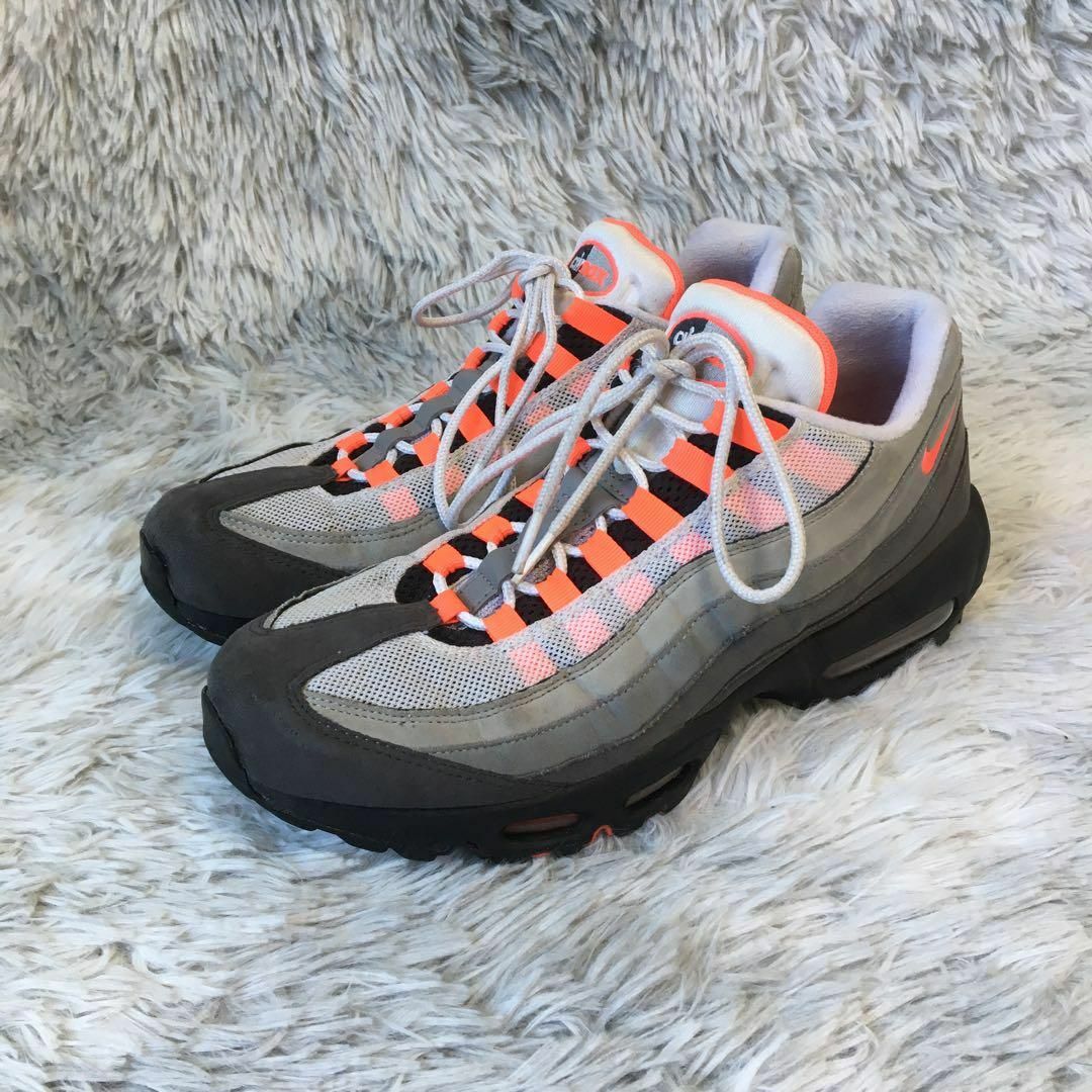 美品 NIKE AIR MAX 95 OG SOLAR RED 23-10-19-