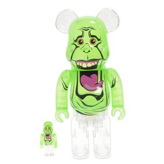 メディコムトイ(MEDICOM TOY)のMEDICOM TOY メディコムトイ BE@RBRICK SLIMER GREEN GHOST 100%/400% ベアブリック スライマー グリーンゴースト ゴーストバスターズ フィギュア グリーン(その他)