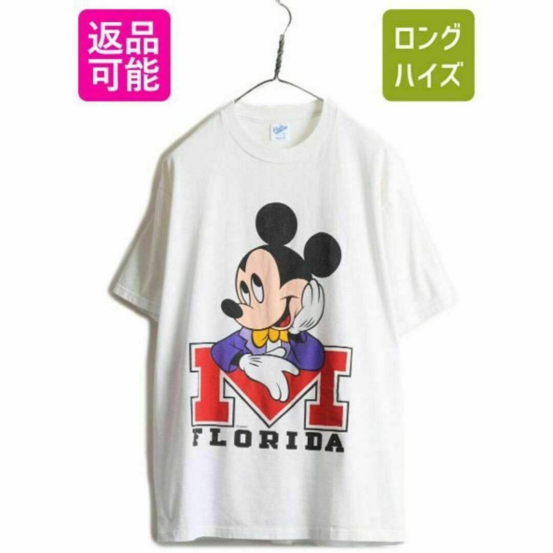 状態良！vintage ディズニーミッキープリントTシャツUSA製　90s