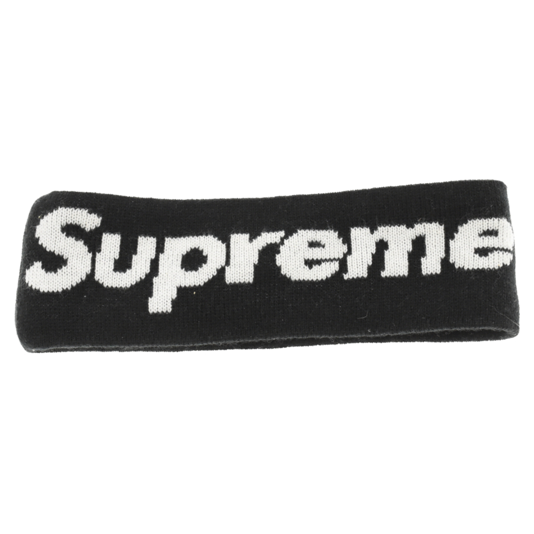 送料込 Supreme New Era Big Logo Headband 黒帽子