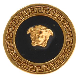 VERSACE ヴェルサーチ Medusa motif stud earrings メドゥーサ モチーフイヤリングスタッドピアス ゴールド/ブラック