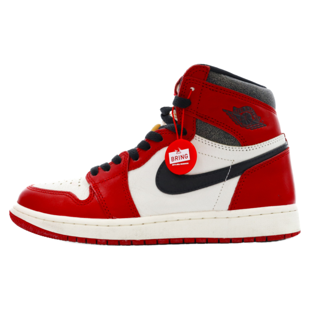 NIKE ナイキ AIR JORDAN 1 HIGH OG CHICAGO LOST & FOUND エアジョーダン1ハイロストアンドファウンドスニーカー US8.5/26.5cm レッド