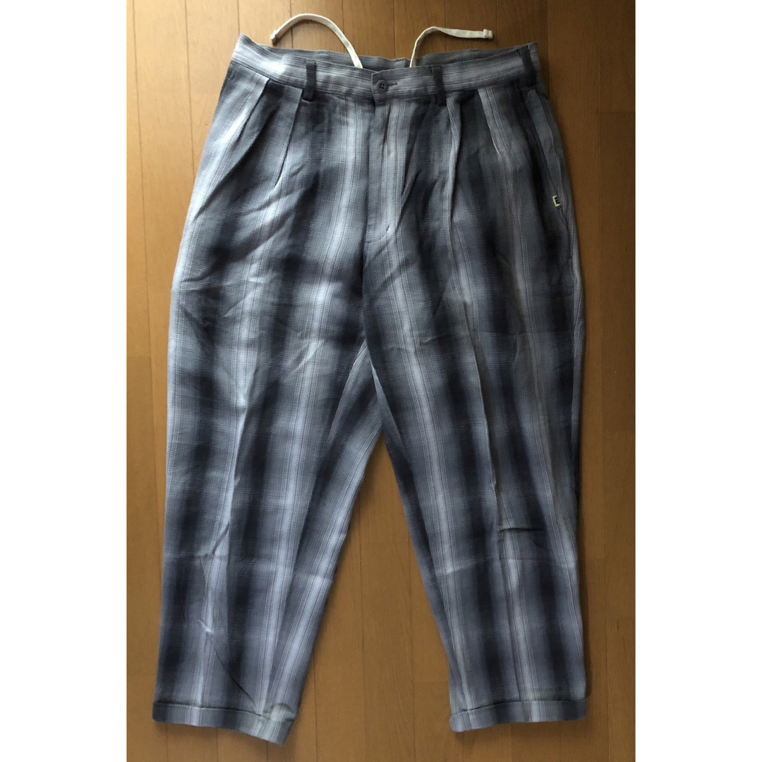 SSZ/BEAMS SURFu0026SKATE チェック柄 コットン 2タックパンツパンツ